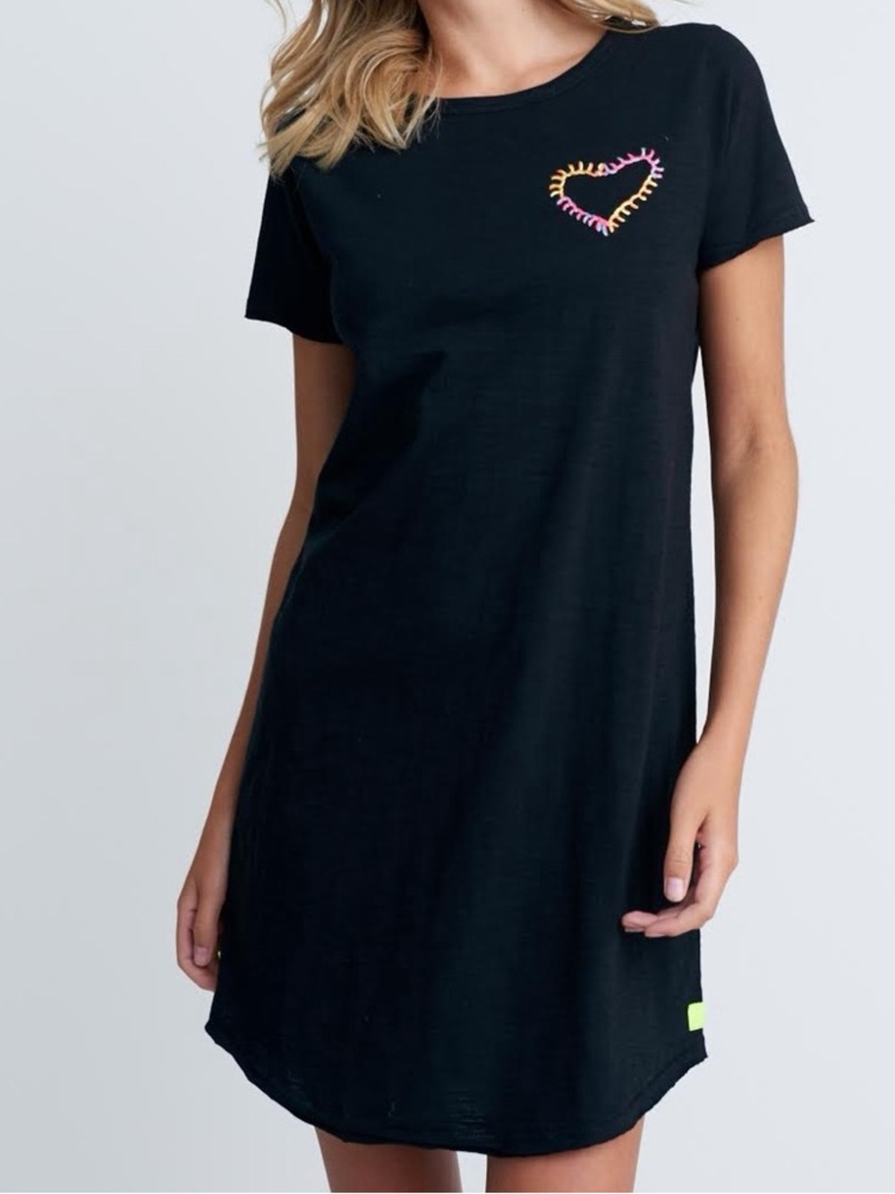 Lisa Todd Cotton Love Spell Tunic Dress Embroidered Heart Size L